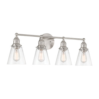 Minka-Lavery - 5684-84 - Four Light Vanity - Barwell - Brushed Nickel