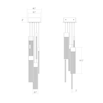 V Panels LED Pendant (3095.01)