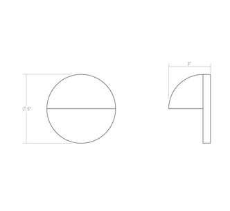 Mezza Cupola LED Wall Sconce (7470.74-WL)
