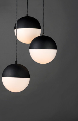 Half Moon LED Pendant (E20364-92BK)