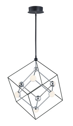 ET2 - E20443-BKPC - LED Pendant - Ion - Black / Polished Chrome