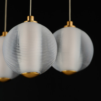 Rhythm LED Linear Pendant (E24648-144GLD)