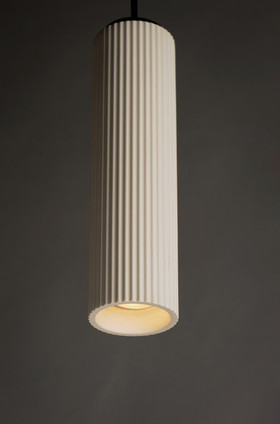 Pleat LED Pendant (E25038-WTBK)