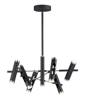 ET2 - E25046-BKSN - LED Pendant - Ambit - Black / Satin Nickel