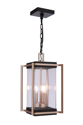 Craftmade - ZA6511-MNSB - Three Light Outdoor Pendant - Metalwork - Midnight / Satin Brass