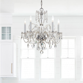 Traditional Crystal Five Light Chandelier (1005-CH-CL-SAQ)