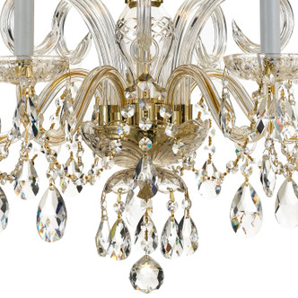 Traditional Crystal Five Light Chandelier (1005-PB-CL-S)