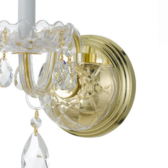 Traditional Crystal One Light Wall Sconce (1031-PB-CL-MWP)
