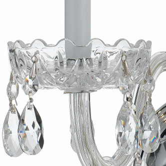 Traditional Crystal Two Light Wall Sconce (1032-CH-CL-S)