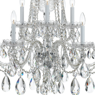 Traditional Crystal Ten Light Chandelier (1110-CH-CL-MWP)