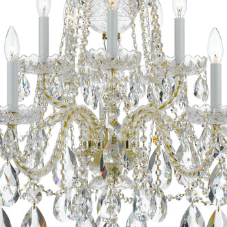 Traditional Crystal Ten Light Chandelier (1110-PB-CL-MWP)