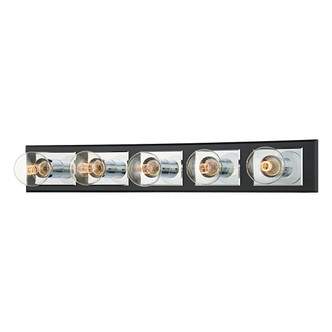 Troy Lighting - B3545-PC/SBK - Five Light Bath Bracket - Runyan - Polished Chrome/Soft Black