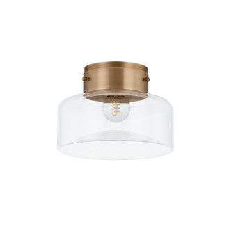 Troy Lighting - C2113-PBR - One Light Flush Mount - Bellow - Patina Brass