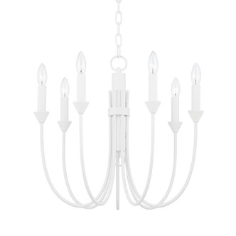 Troy Lighting - F1007-GSW - Seven Light Chandelier - Cate - Gesso White