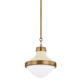 Troy Lighting - F3113-PBR/SSD - One Light Pendant - Maxton - Patina Brass