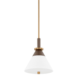 Troy Lighting - F4212-PBR/BRZ - One Light Pendant - Staton - Patina Brass