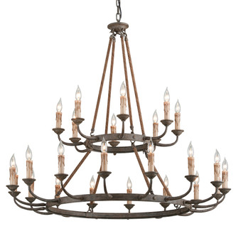 Troy Lighting - F6118-EB - 24 Light Chandelier - Cyrano - Earthern Bronze