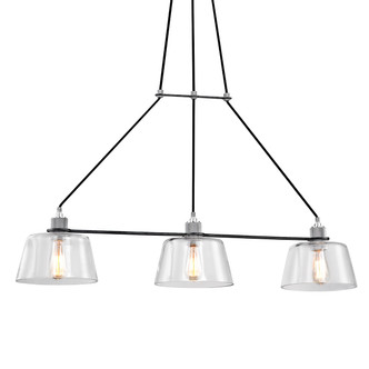 Troy Lighting - F6154-OS/PA - Three Light Island Pendant - Audiophile - Old Silver Polished Aluminum