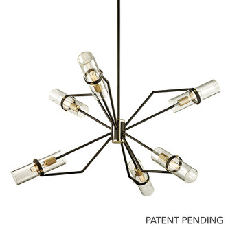 Troy Lighting - F6316-TBZ/BBA - Six Light Chandelier - Raef - Textured Bronze/Brushed Brass