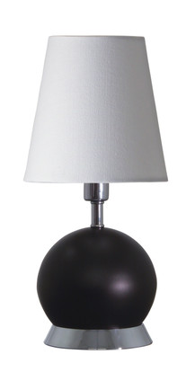House of Troy - GEO110 - One Light Table Lamp - Geo - Black Matte w/Chrome