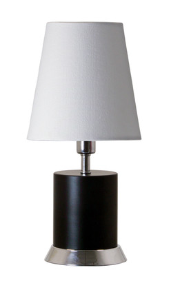 House of Troy - GEO310 - One Light Table Lamp - Geo - Black Matte w/Chrome