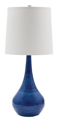 House of Troy - GS180-BG - One Light Table Lamp - Scatchard - Blue Gloss
