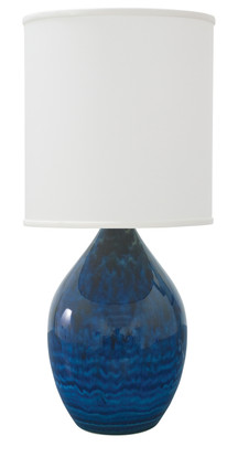 House of Troy - GS201-MID - One Light Table Lamp - Scatchard - Midnight Blue