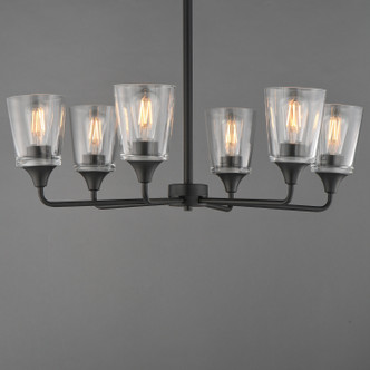 Hudson Six Light Chandelier (12876CLBK)