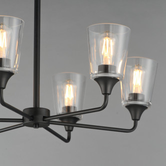 Hudson Six Light Chandelier (12876CLBK)