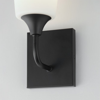 Hudson One Light Wall Sconce (12881SWBK)