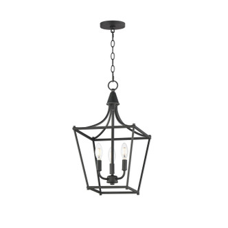 Maxim - 25313BK - Three Light Pendant - Clifton - Black
