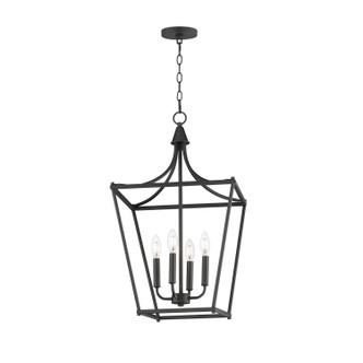 Maxim - 25314BK - Four Light Pendant - Clifton - Black