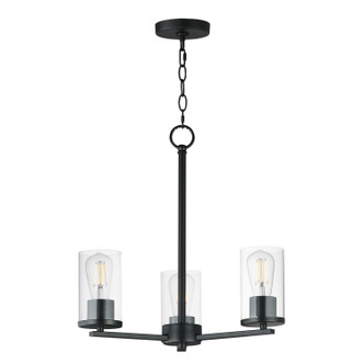 Maxim - 10287CLBK - Three Light Chandelier - Lateral - Black
