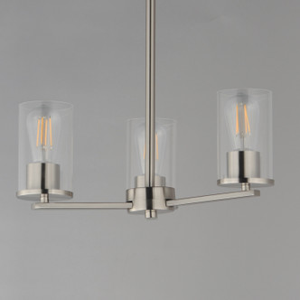 Lateral Three Light Chandelier (10287CLSN)