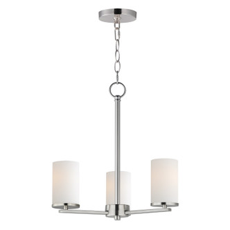 Maxim - 10287SWSN - Three Light Chandelier - Lateral - Satin Nickel