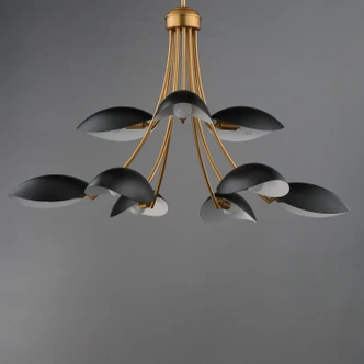 Maris Nine Light Chandelier (10829BKNAB)