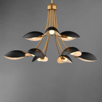Maris Nine Light Chandelier (10829BKNAB)