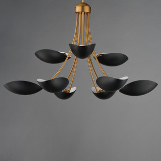 Maris Nine Light Chandelier (10829BKNAB)