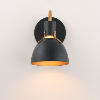 Dusk One Light Wall Sconce (12341BKAB)