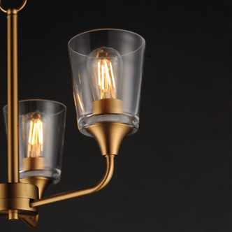 Hudson Three Light Chandelier (12873CLNAB)