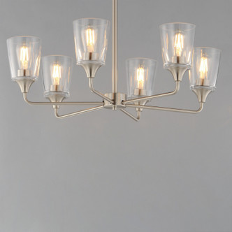 Hudson Six Light Chandelier (12876CLSN)