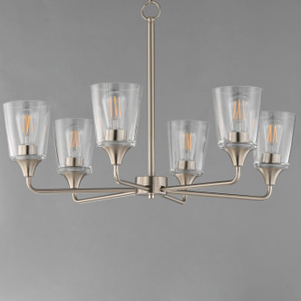 Hudson Six Light Chandelier (12876CLSN)