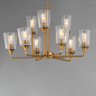 Hudson Nine Light Chandelier (12879CLNAB)