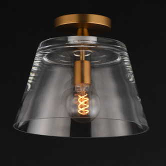 Hudson One Light Pendant (12880CLNAB)
