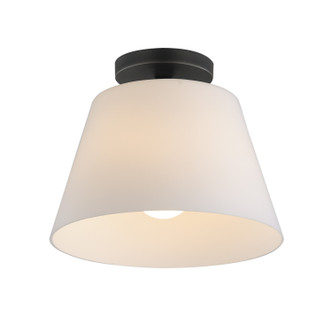 Maxim - 12880SWBK - One Light Semi-Flush Mount/Pendant - Hudson - Black