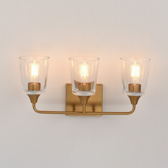 Hudson Three Light Bath Vanity (12883CLNAB)