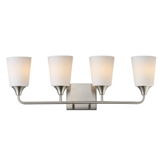 Maxim - 12884SWSN - Four Light Bath Vanity - Hudson - Satin Nickel