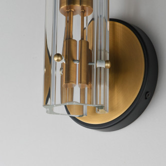 Flambeau One Light Wall Sconce (16110CLBKAB)