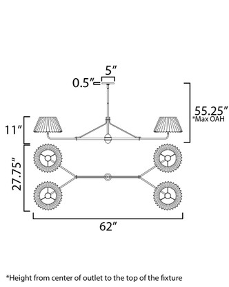 Dunbridge Four Light Chandelier (18414OFANB)