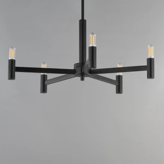 Emana Five Light Chandelier (21365BK)